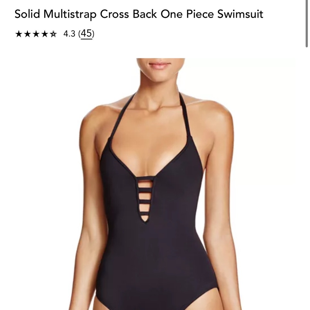 La Blanca Women Swimsuit One Piece Black Size 8